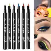 Водостойкий макияж для глаз, неоновая цветная жидкая подводка для глаз, ручка для макияжа, косметика, Стойкая подводка для глаз, карандаш, инструменты для макияжа
