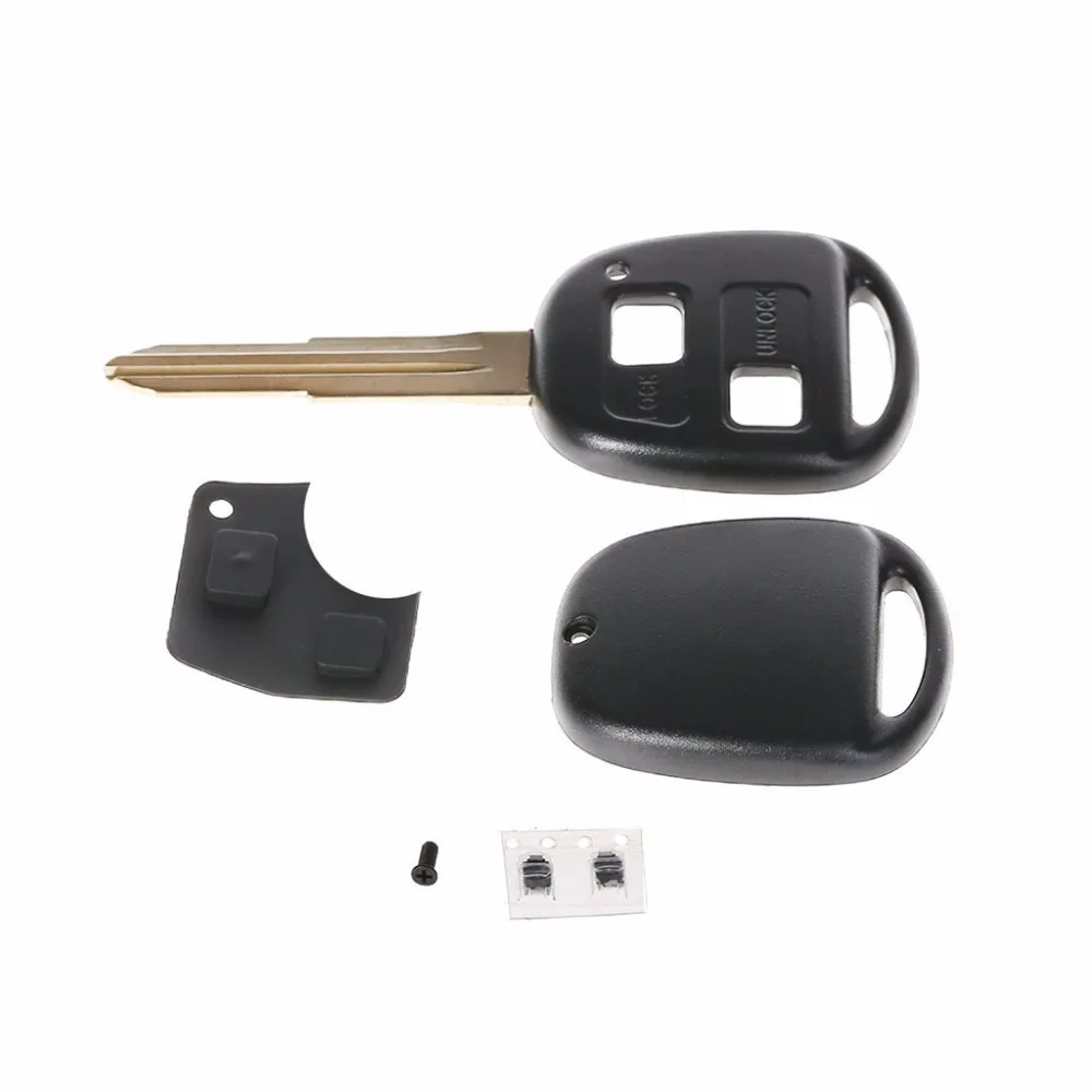 

Car-Styling 2 Buttons Remote Key Fob Case Shell Cover Replacement Fit For Toyota Yaris Automobiles Key Case for Car