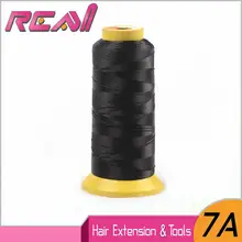 1 шт черный полиэстер нейлон уток волос нить парик швейная нить волосы ткачество нить