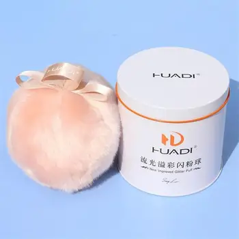 

Huadi Colorful Dazzling Pink Ball Body Sequins Plush Puff Peach Particle Velvet Highlight Ball