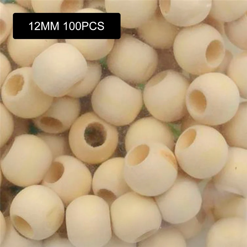 12mm beads(100pcs) 50 шт. роспись Шестерни деревянные пуговицы для ручная швейная Скрапбукинг ручной работы Костюмы ремесла домашнего декора аксессуары для шитья арт 20/25 мм - Цвет: 12mm beads(100pcs)