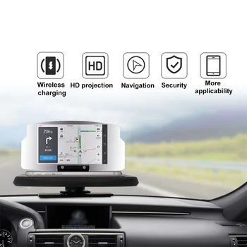 

Clear Smart Driving HD Phone Holder Projector Car GPS Navigation Universal Speed Warning Head Up Display Multifunction Portable