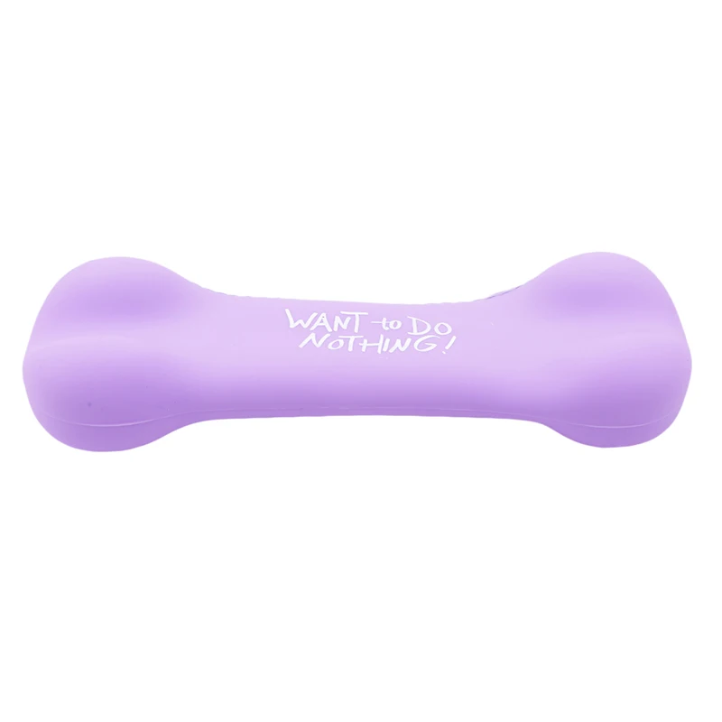 purple Силиконовый чехол для карандашей с большой молнией, качественный чехол для карандашей в форме кости, школьный пенал, чехол для карандашей, школьные принадлежности, канцелярские принадлежности - Цвет: purple