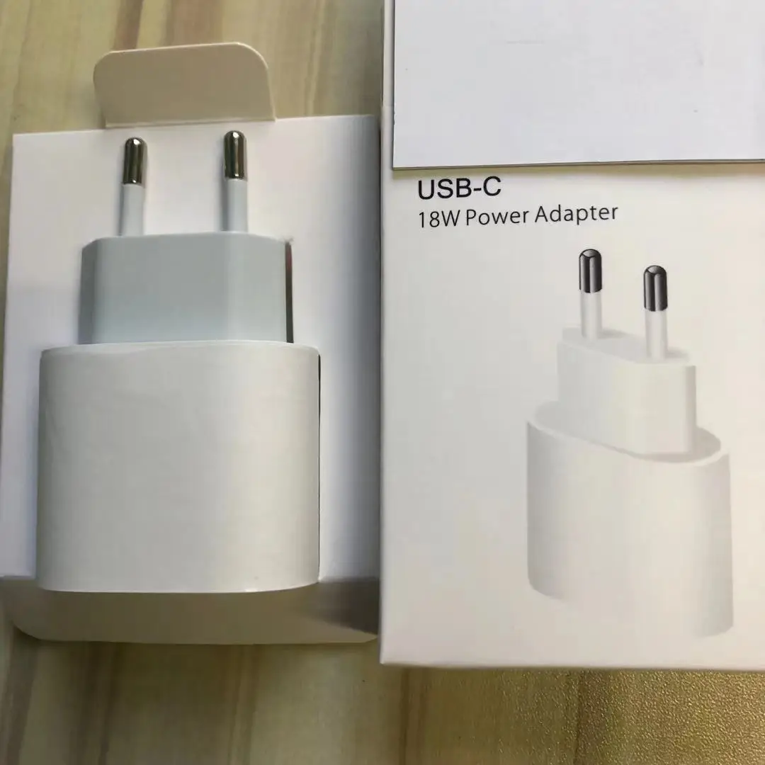 10 conjunto original 18w carregador de carregamento rápido pd para iphone 11pro max e C-L genuíno usb tipo c cabo ue eua viag | Мобильные