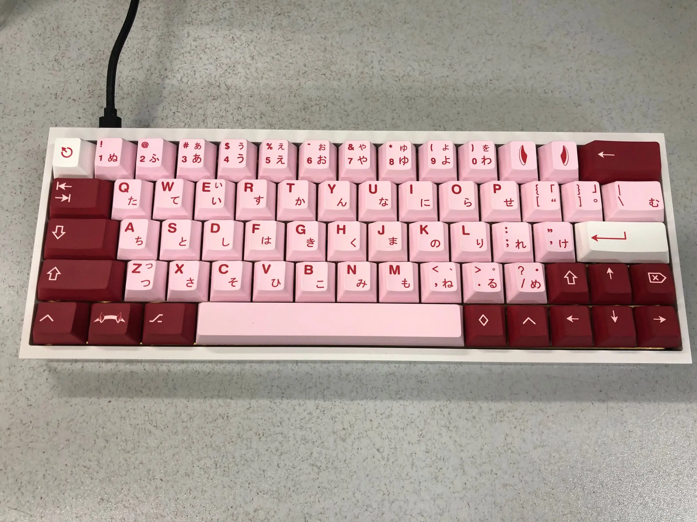 subbed chave tampões gmk darling keycap cereja