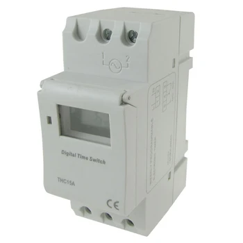 

L&PC Electronic Weekly 7 Days Programmable Digital TIME SWITCH Relay Timer Control AC 220V 230V 16A Din Rail Mount security