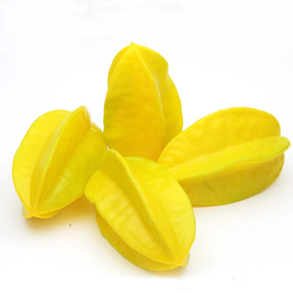 5pcs10cm13cmlongsizeartificialfruitPlasticFakeFruitartificalcarambolafruit