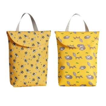

2 Pcs Multifunctional Baby Diaper Bags Reusable Diaper Organizer Portable Travel Nappy Bag Mummy Storage Bag