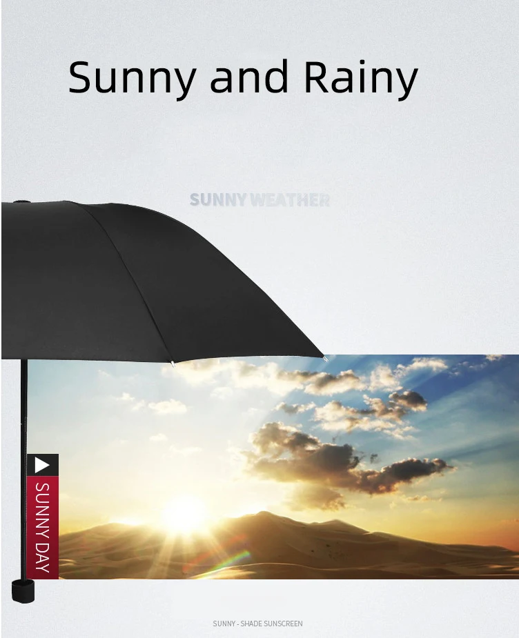 Ручной Одноцветный 3 складной зонт складной для мужчин и женщин бизнес обратная реклама не автоматический Солнечный И Зонт от дождя