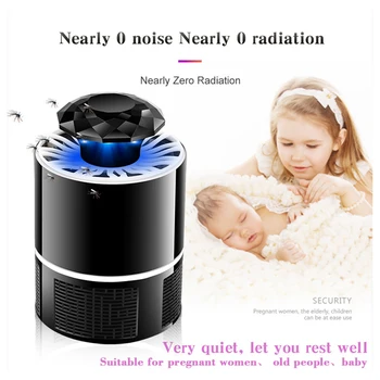 

USB Powered Mosquito Killer Lamp LED Anti Mosquito Trap Insect Flies Pest Bug Zapper Muggen Insect Killer Control Night Light