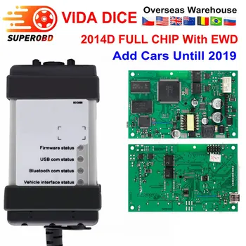 

VIDA DICE Full Chip For Vida Dice 2014D/2014A Add Cars To 2019 Diagnostic Tool Multi-Language Green Board Vida Dice with EWD
