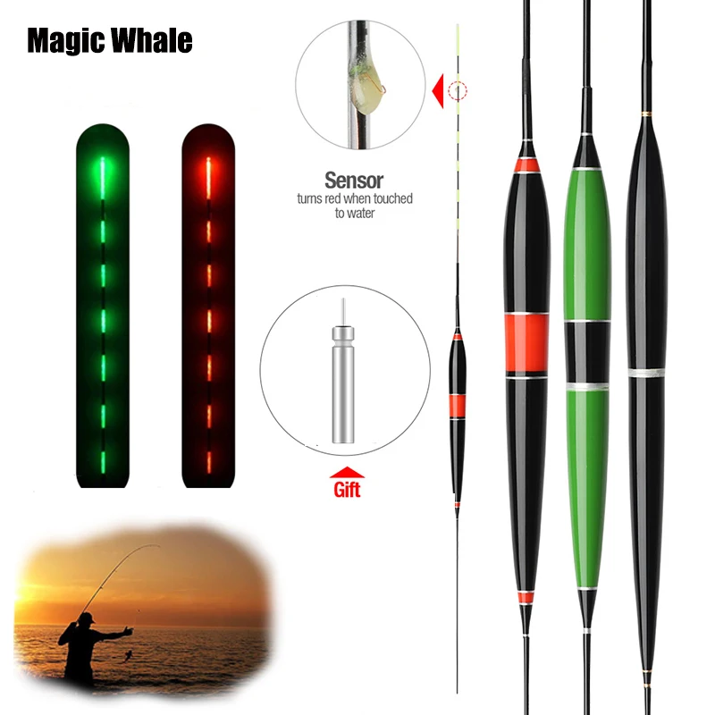 

Smart Fishing Led Light Float Night Luminous Fishing Floats Smart Led Light Automatically Remind Fishing Float With Batteries