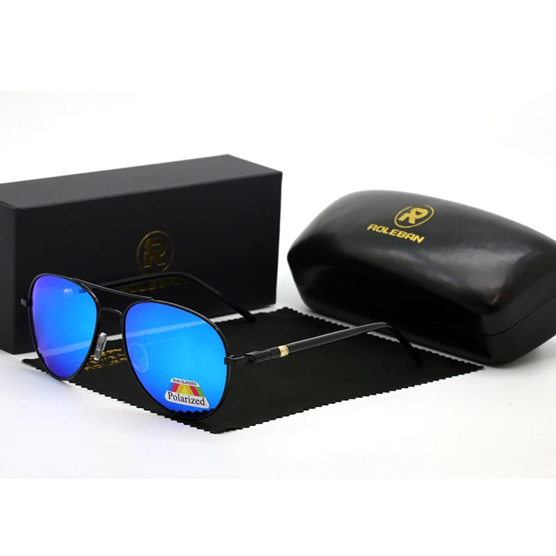 

Aviation Metail Frame Quality Oversized Spring Leg Alloy Men Sunglasses Polarized Brand Design Pilot Male Sun Glasses Driving