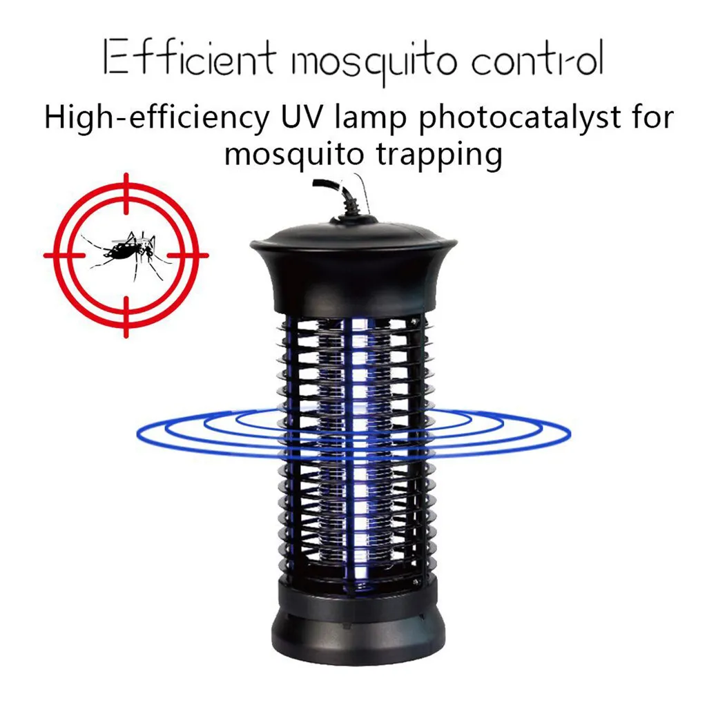 Электроника Москитная Убийца Zapper Moth Fly Ловушка для ОС светодиодная Ночная лампа Жук инсектицидная лампа черный Killing Pest