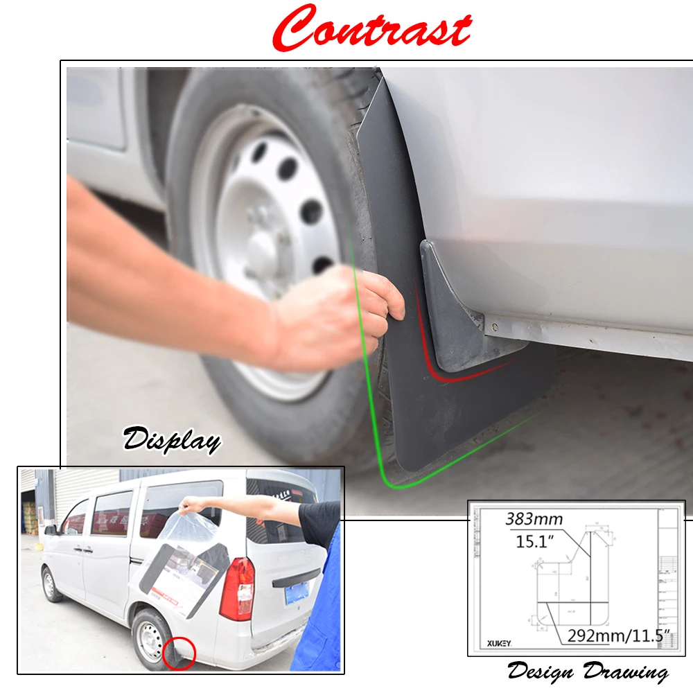 4 шт. универсальные брызговики для GMC Ford Mazda Dodge Toyota Honda Nissan Lexus Subaru Jeep BMW