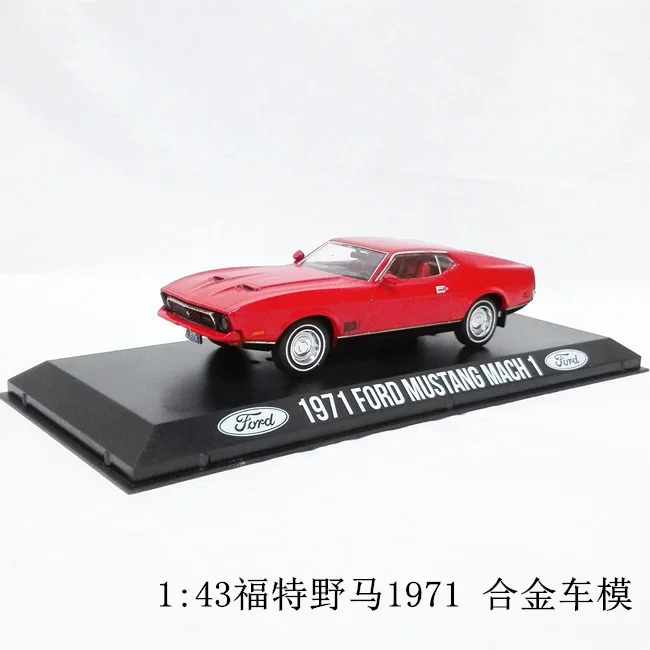 Зеленый свет 1:43 1971 FORD MUSTANG MACH 1 сплав автомобиль игрушки для детей модель оригинальная коробка