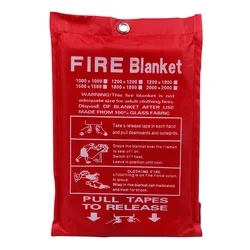 Couverture de sécurité pour maison, 1M x 1M, anti feu, matériel d'urgence, pour survie, abri, offre spéciale 