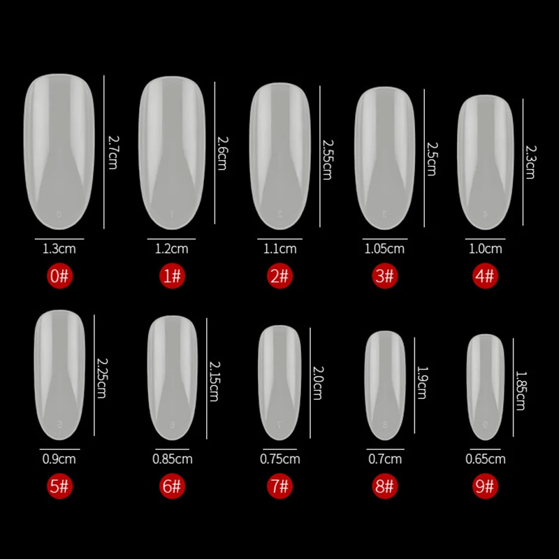 500 шт./пакет круглый овальные накладные ногти для ног, прозрачный натуральный длинные, полного покрытия, накладные ногти акриловый Фрезер для ногтей cо шлифовальными арт накладные ногти аксессуары для маникюра