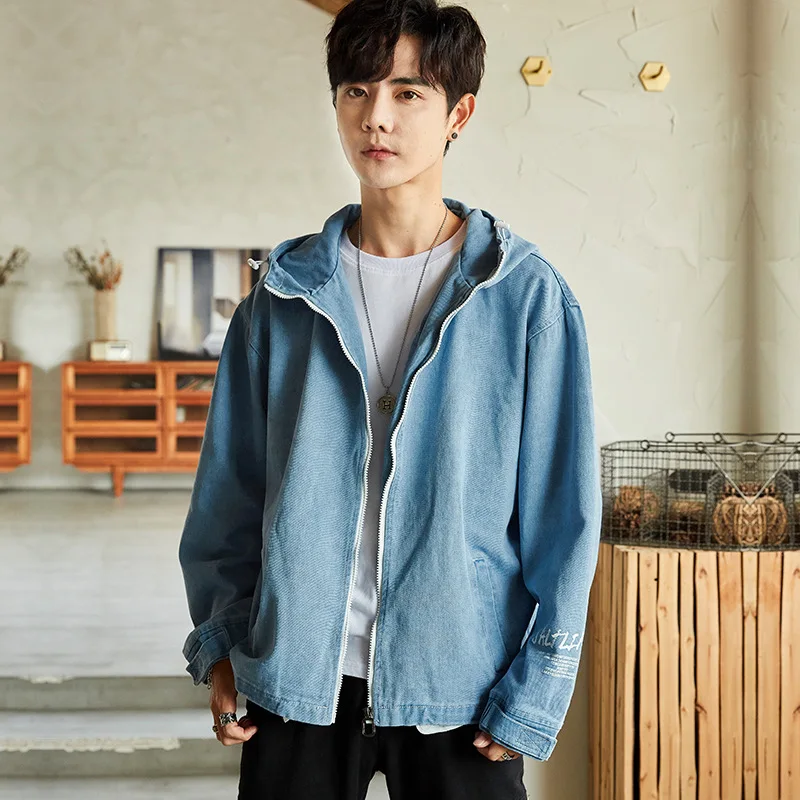 

MEN'S Coat Spring And Autumn 2019 New Style Autumn Korean-style Trend Function Workwear Cowboy on Clothes Autumn And Winter Jack