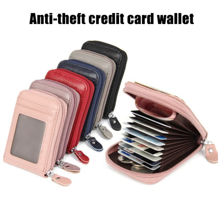 Модный кожаный кошелек RFID, держатель для карт, для кредитных карт, сумка для ID, паспорта, карт, кошелек для женщин и мужчин O66