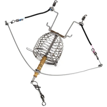 

Automatic Feeder Fishing Hook At Top Speed, Easy Used Tool Fishing Tackle Accessory Launcher Trap Spring Cage Hooks