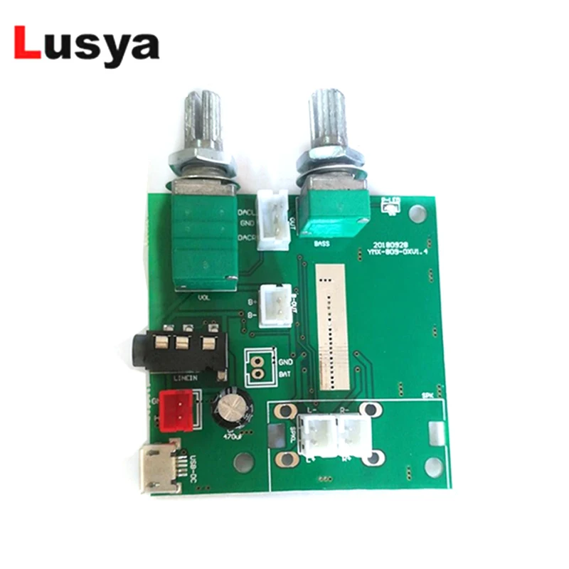 

Bluetooth 5.0 Amplifier Audio Board 5W*2+10W 2.1 Channel 3.5mm AUX Stereo Amp DC 5V Digital Power Amplifier Board G10-006