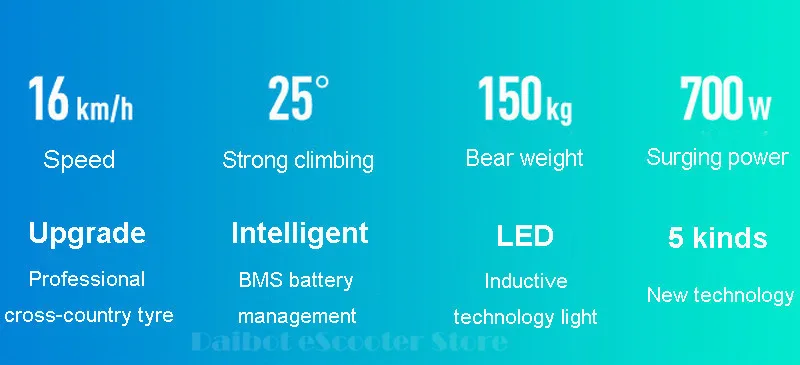 Daibot Electric Scooters Adults 10 Inch Two Wheel Self Balancing Scooters With APPBluetooth 700W 54V Off Road Hoverboard (7)