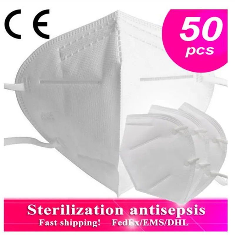 

20Pcs CE Certification KN95 Mask ffp3 Mask Anti Flu Anti Dust Equal Protection Coronavirus Mask Individually Packaged