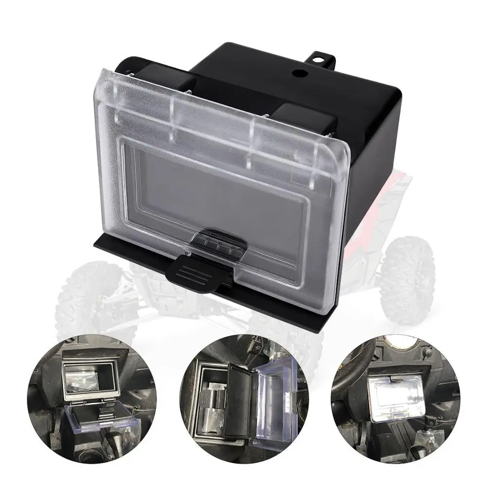 KEMIMOTO RZR Accessories ABS Center Dash Storage Box RZR Center Compartment for Polaris RZR XP 4 S 1000 900 EPS 2014-2019