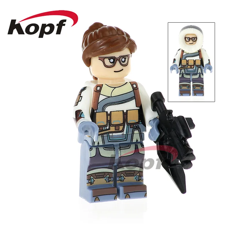 

20Pcs PG1161 Mei Widowmaker Jamison Fawkes Soldier 76 Building Blocks Super Heroes Bricks Learning Toys children Gift Model