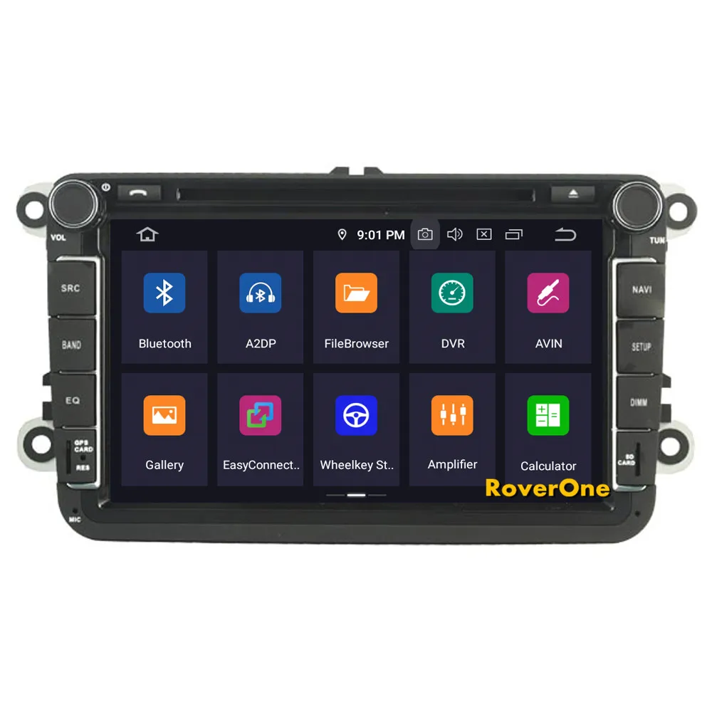 Автомобильный мультимедийный плеер RoverOne для VW Vento 2005-2013 Android 9,0 Восьмиядерный HD экран gps Навигация стерео радио DVD головное устройство