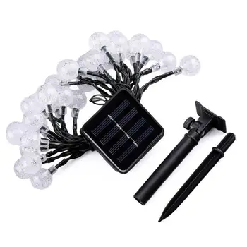 

50 LEDs 10m Solar Light Waterproof Crystal Ball Energy Saving Environmental Protection String Fairy Lamps for Christmas