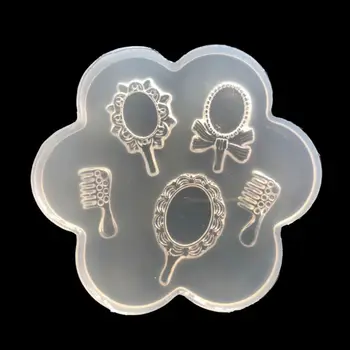 

Cute Magic Mirror Comb Jewelry Pendant Resin Casting Silicone Molds Craft Tools Y4QB
