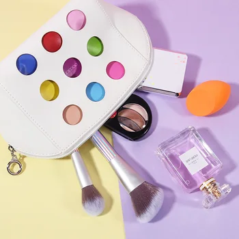 

High CapacityCosmetic Bag Simple Portable Toiletries Storage Bag For Travelling Zipper Makeup Bag