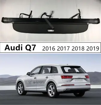 

For Audi Q7 2016 2017 2018 2019 Rear Trunk Cargo Cover Security Shield High Qualit Auto Accessories Black Beige Grey
