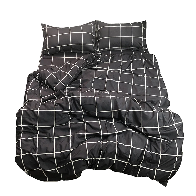 

Simple Soft Breathable Fashion Bedding Set Modern Home Bedroom Creativity Design Edredones De Cama Home Accessories Ec50ct
