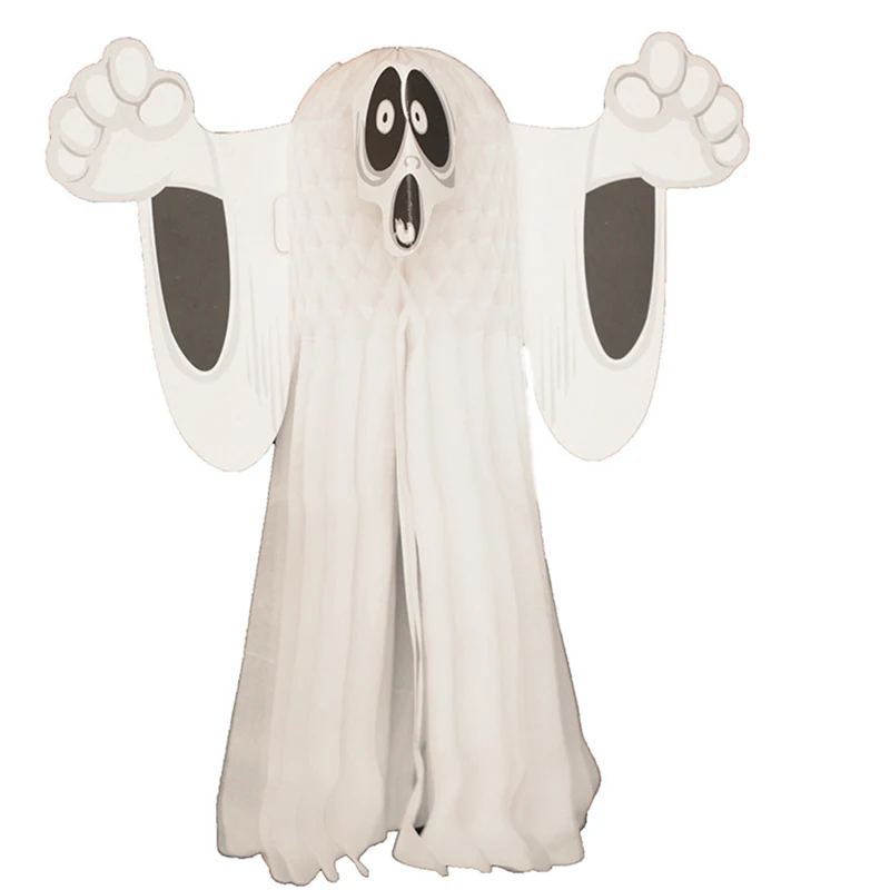 

Halloween horror three-dimensional ghost hanging ornaments hanging ghost ornaments decorative supplies paper ghost