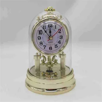 

European Style Mute Clock Retro Alarm Clocks Stopwatch Table Clock For Living Room Office Desktop Decoration Clock Watch Gifts