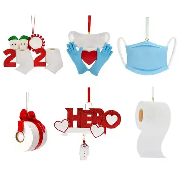 

Distinctive Quarantine Family Christmas Ornament Personalized Lucky Christmas Pendant For 2020 Memorial Home Decorations