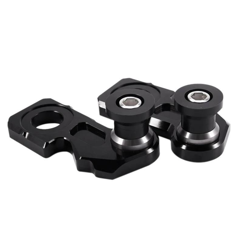 Motorcycle Accessories CNC Aluminum Chain Regulator Block with Support Spool, for to Honda Cb650F Cbr650F-, 8mm