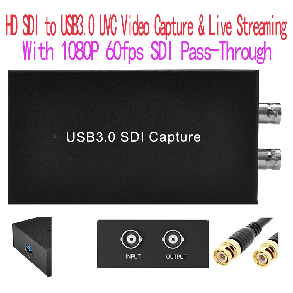 Ezcap 262 new hd sdi to usb3 0 video capture box with uvc 1080p 60fps