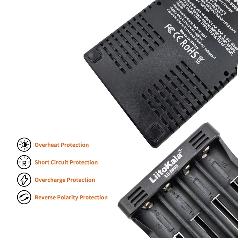 Goede Abkt Liitokala Lii 500S Batterij Oplader Lcd scherm Lithium Nimh 18650 26650 Aa, aaa Druk Controle Vier Stromen