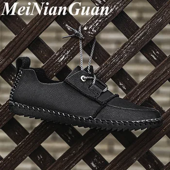 

Breathable Sneakers Man Summer Casual Shoes Men Business Shoes Handmade Mens Loafers Leather Hot Sale Male Shoes Big Size 48 K2