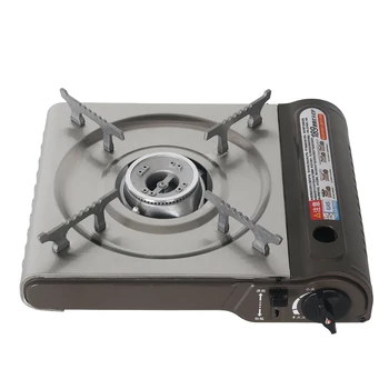 

Outdoor Portable Gas Stove Single Burner Butane Fuel Gas Cassette Grill Camp Hiking Wild Cooking Travel Adjust Temperature