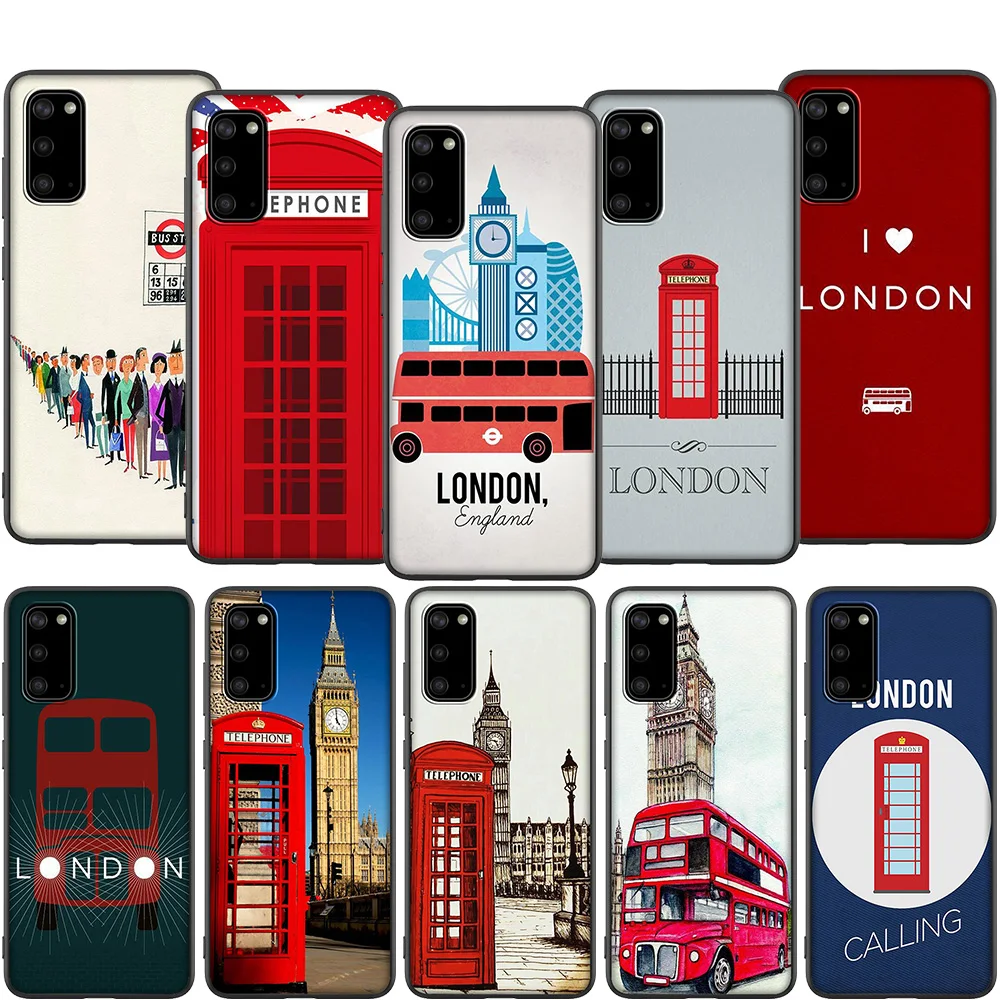 Чехол Lavaza для телефона Samsung A01 A11 A21 A41 A2 Core A20e A70s J4 J7 Duo J6 J8 Plus Prime с лондонским