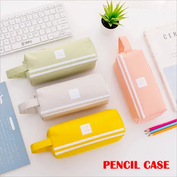 

Simple Versatile Double-layer Pencil Case Large Capacity Handle Zipper Oxford Cloth Stationery LFX-ING