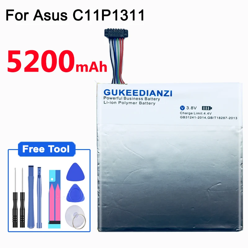 GUKEEDIANZI C11P1311 5200 мАч планшеты PC Батарея для Asus MeMO Pad HD 7 ME175KG Dual SIM HD7 ME175 Замена аккумуляторных батарей