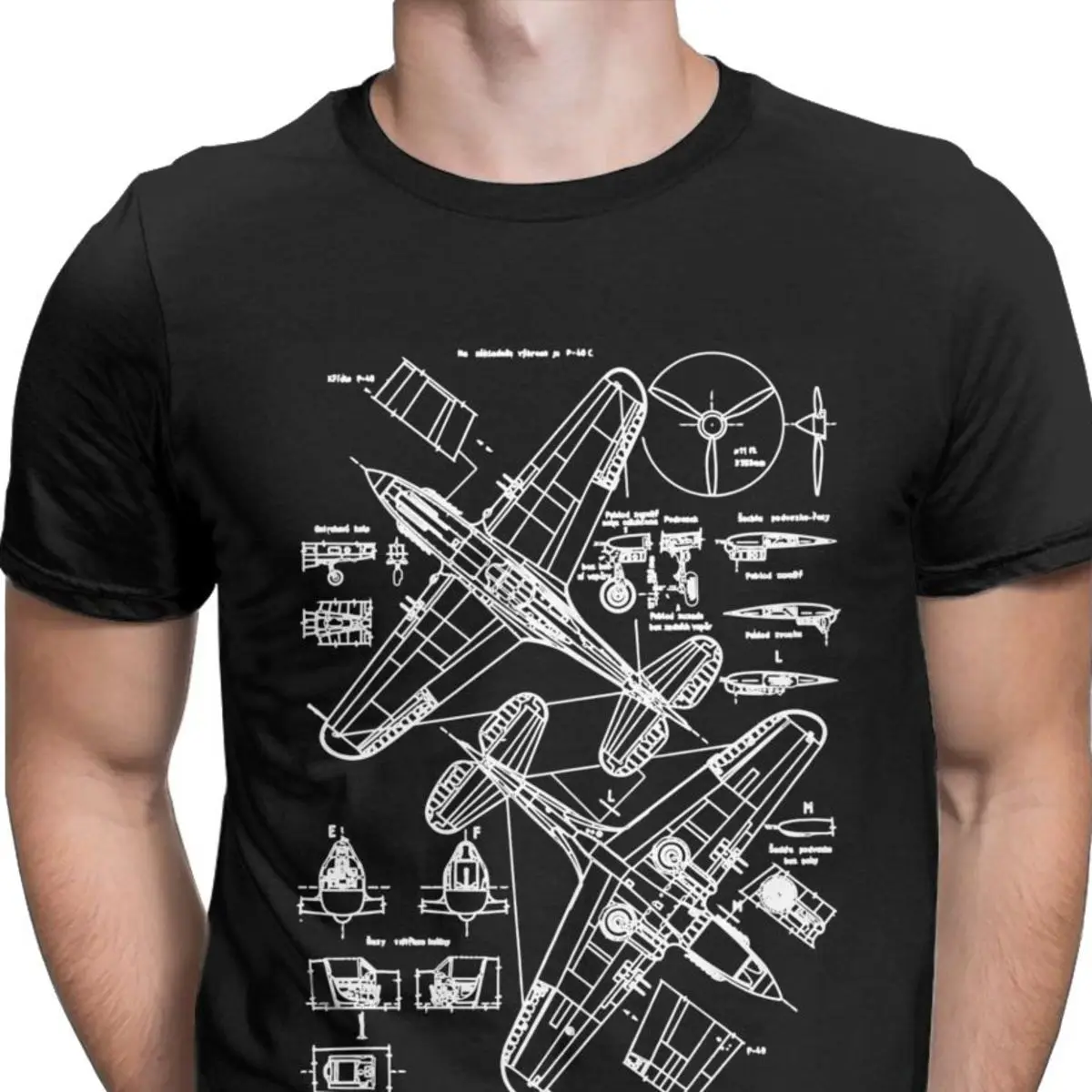 3TEES Maglietta Uomo Spitfire MOD RAF WWII Fighter Plane British, 100% Cotone, Gildan 5000, Taglie Dalla S Alla 5XL, Grigio Sport
