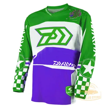 

New 2020 DAWA Fishing Jersey Men Summer Fishing Clothing Anti-UV Quick-Dry Breathable Fishing Clothes Long Sleeve Fishing Shirt