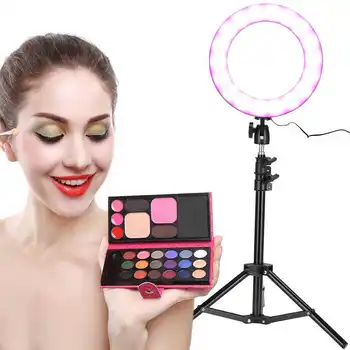 

10" LED Fill Light Video Live Makeup Dimmable LED Fill Light Kit w/ Stand